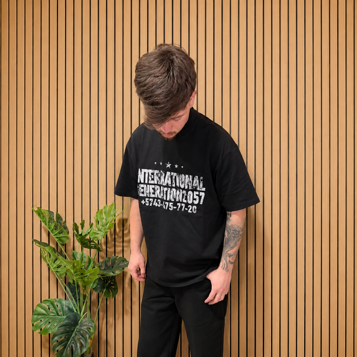 T-SHIRT INTERNATIONAL BLACK